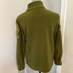 Bob Mackie  Womens Sz: M Fleece Jacket Wearable Art Abstract Embroidered Floral. Photo 1