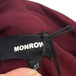 Monrow NWT Burgundy Long Sleeve Jumpsuit Women’s Size XS Rayon Made in USA Red Photo 13