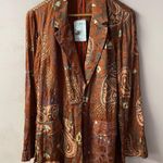 Free People  Boho Rust Multicolor “Eye of the Tiger” Duster Jacket Size XS NWT Photo 14
