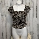Cheetah Crop Top Multi Size M Photo 6