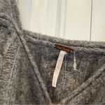 Free People  Sunkeeper Gray Cable Knit Crop Tank Size Small‎ Photo 4