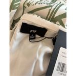 Fashion to figure FTF Rope Detail Sleeveless Maxi Dress White Green Print Women’s Plus Size 4 4X Photo 2