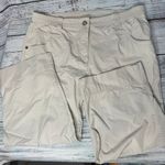 Woolrich  Pants Womens Beige Stone Hiking Cargo 100% Cotton Ankle Pants Size 16 Photo 1