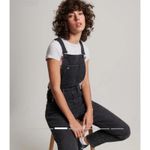 Superdry  Jean Overalls Women’s 10 Black Denim Stretch Photo 2