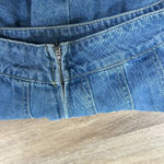 Denim Pleated Skirt 14.5 in length Blue Photo 1