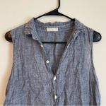 CP Shades  $234 Mara Linen Shirt Dress S Summer Lightweight Made In USA Coastal Photo 3