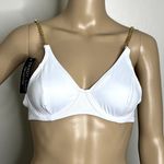 Yandy White Gold Chain Tie Bikini Top Photo 0