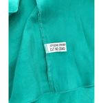 Jonathan Martin VTG Y2K Sill Dress Emerald Green black sheer mesh polka dot S6 Photo 6