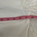 Akris Punto  Cotton Stretch Cream Button Down Shirt Mesh Detail Sleeves S Photo 6