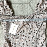 WAYF NWT  x Influencers Pink Daisy Floral Corset Smocked Top Sz Medium Photo 6