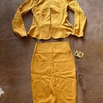 Amazon Elegant Mustard Skirt Set Photo 0