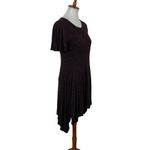 Dolan Left Coast Collection Dress Small Maroon Short Sleeve Photo 3