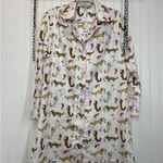 Toss Designs Womens Sleep Shirt Hayden Gresak illustrated Cocktails Weenies S M Pink Photo 0