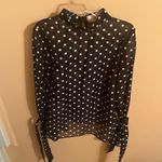 Keepsake the Label black & white polka dot tie sleeve blouse Photo 2