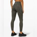 Lululemon Wunder Train High Rise Tights Leggings Heathered Bronze Green Olive Photo 1