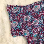 Rebecca Minkoff Floral Print Mini Wrap Dress Kimono V-Neck Red Blue Size XS New Photo 7
