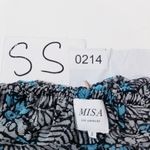 MISA Los Angeles  Printed Off-Shoulder Blue and Black Zonia Dress Photo 11