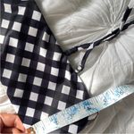 Bikini Bandeau Set Gingham Picnic Reversible Black Photo 1