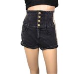 Miss Sixty Embroidered Denim Short Sz 24 Angel Collection Coquete Acubi Y2K Boho Photo 3