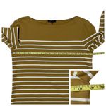 Lafayette 148 New York Wes Boat Neck 3/4 Sleeve Breton Striped Top - Small Photo 4