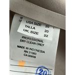 Morilee by Madeline Gardner Latte Taupe Long Gown Chiffon Dress Plus size Tan Size 10 Photo 11