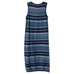 Lauren Ralph Lauren M Cotton Knit Tank Dress Blue Striped Midi Coastal Cruise Size M Photo 3