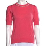 Kate Spade  Petunia Pink Wool Blend Pearl Sweater Photo 0