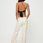 Princess Polly Cream Faux Leather Pants Photo 2