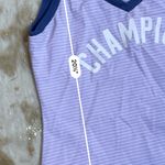 Champion Purple White Stripe Tank Top Photo 1