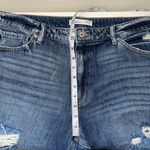 KanCan USA KanCan Nonstretch 100% Cotton Ripped High Rise Dark Wash Mom Jeans Photo 9