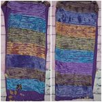 VINTAGE KARMA CIRCLE USA MADE IN NEPAL BOHEMIAN COLORFUL KNIT INFINITY SCARF Blue Photo 1