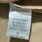 Andree by Unit  women’s size small hi low tan v-neck blouse with bell sleeves Photo 4