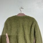 Free People  We The Free Green Rivington Sherpa Bomber Jacket Sz S Photo 7