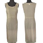 Johnny Was Vintage 90s Embroidered Overlay Maxi Dress Semi Sheer Women's Large Photo 1