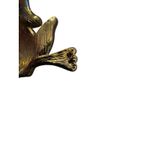 LC Lauren Conrad Vtg Lauren Conrad Enamel Leaping Frog Brooch Gold Tone Rhinestone Pin Signed LC Photo 9
