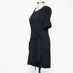 Nic+Zoe Knit Tie Dress Black Onyx Medium Photo 6