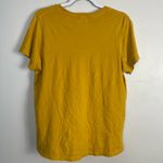 Dazey LA  ‘on mental vacation’ yellow/pink distressed tshirt size medium Photo 2