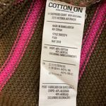 Cotton On Women’s Brown Striped Crewneck Long Sleeve Sweater Size Medium Photo 6