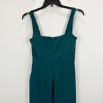 Lulus NEW  Glamorous Disposition Emerald Green Ruched Maxi Dress Formal Large Photo 8