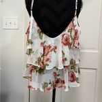 Show Me Your Mumu Tiered Floral Tank Off Shoulder Blouse Ruffled Roses Feminine Photo 3