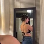 SheIn Black Funky Crop Top Photo 3