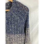 Lucky Brand Color-Blocked Gradient Cable Knit Crewneck Pullover Sweater Medium Photo 3