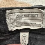 Current/Elliott  Boyfriend The Fling‎ Repair Distressed Black Jeans Size 25 Photo 11