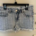 Cello Stripped Jean Shorts Photo 0