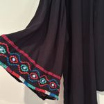 Forever 21 Bohemian Embroidered Lightweight Gauze Cardigan Women's Small Black Photo 3