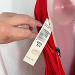 Jump  Apparel Satin Silky Red Sleeveless Floor Length Formal Gown Prom Dress NWT Photo 3