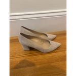 Marc Fisher LTD Suede Pointed Toe Block Heel Pumps Women's Size 8M Beige Tan Photo 1