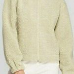 Prologue  Sage Green Boxy Sherpa Pullover Photo 0