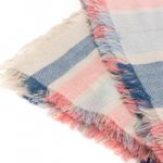 Barbour NWT Pink, blue and cream Freya wrap scarf Photo 2