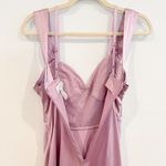 Flour Du Mal Silk Satin Mesh Twist Mini Dress Party Cocktail Luxury Wedding 2 Purple Photo 11